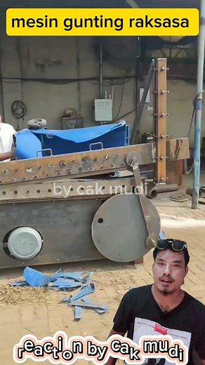 173K views · 412 reactions | mesin gunting raksasa rakitan #mesinpotong #idekreatif #teknik #tips #manchine #mekanik #tools #working #amazingvideo #tranding #fyp #viral | Cak Mudi | Facebook