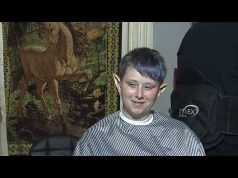 Mercedes the hair fairy faded Chelsea, tribute to KJ shaved Chelsea, then BALD!