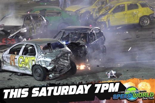 The Night of Destruction at Orlando Speedworld never fails to deliver pure madness! The demolition derby is an unparalleled spectacle, with cars colliding in every direction, igniting sparks that fill the air. And let's not forget the adrenaline-fueled school bus figure 8 race, offering heart-stopping thrills and near-misses throughout the night. Plus, there's the highly anticipated return of the Hollywood car crashing stunt, alongside the intense War off I-4 Enduro, Trailer Racing, and an array