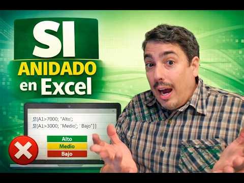👉 Función SI Anidada en Excel (FÁCIL) + Ejemplo paso a paso