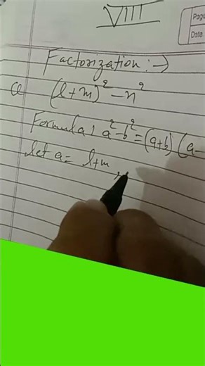 class 8, factorization, example