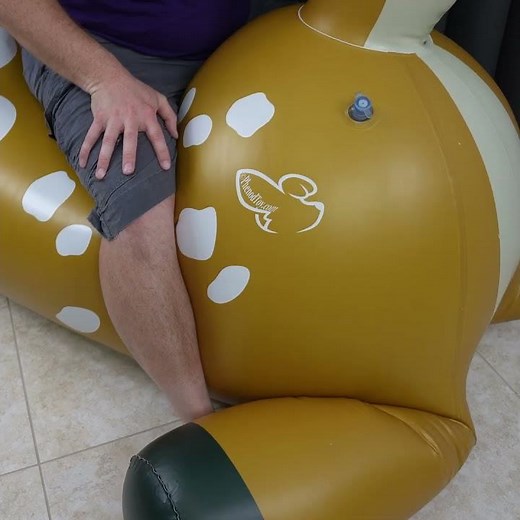 Deflating the Giant 7-Foot Tall Inflatable Deer from Phenod Toys