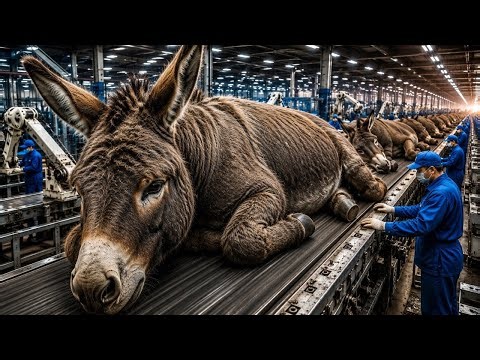 Modern Donkey Farming: Exploring the Massive Scale of Milk and Meat Production