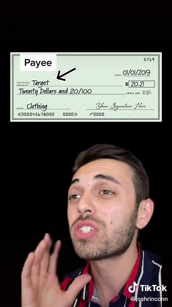 How to fill out a check #learnfromme #learnfromtiktok #money #fyp