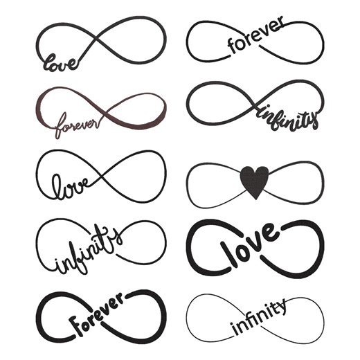 Infinity Love Symbol Embroidery Design, Forever Love Infinity Symbol Machine Embroidery File, 10 Design, 8 Size, Instant Download - Etsy
