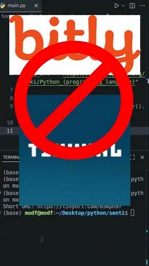 🐍 Bitly Killer Bot | (URL Shortener Hack) #python #coding #programming #urlshortner #bitly #ai