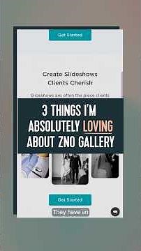 3 Things I'm Loving About Zno Gallery! 😍 #onlinegallery #weddingphotography #photographybusiness