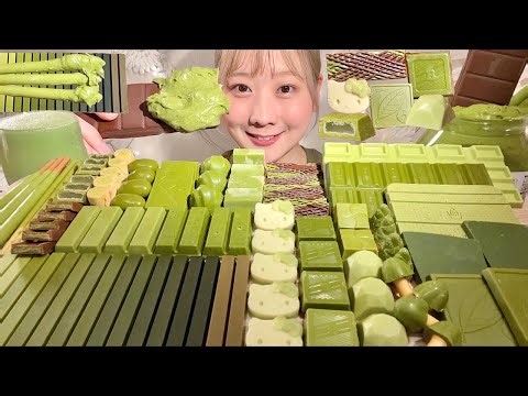 ASMR Various Matcha Chocolates🍵 【Mukbang/ Eating Sounds】【English subtitles】