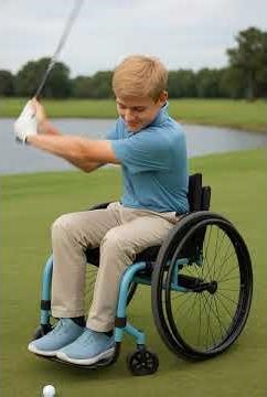 Adaptive Golfer with Cerebral Palsy
