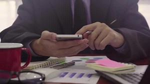 Businessman Accountant Working Calculator Calculate Business Data Concept Accounting Investment