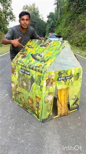 Military Tent & Jungle Camp Tent Unboxing s testing 🔥❣️😘