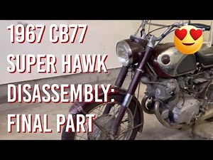 Classic Motorcycle Project Honda CB77 Super Hawk: Disassembly: Final Part 9
