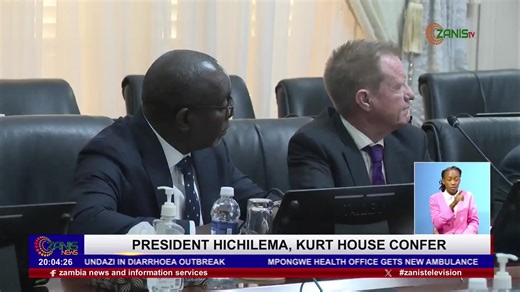 PRESIDENT HICHILEMA, KURT HOUSE CONFER Kobold Metals, a leading American mining technology firm, has announced plans to commence construction of what is expected to be Zambia's next largest copper mine. And President has described the Kobold Metals-led Mingomba Copper Project, as a flagship example of Zambia’s renewed mining sector, calling it an exciting time for the country, as it pushes ahead with economic recovery and industrialisation. President Hichilema said this at State House in Lusaka 