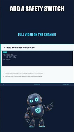 Create a Snowflake Warehouse With Auto-Suspend
