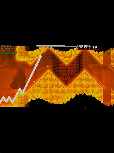 I know that my frame rate in-game is 100 to 300, but the number of tps in my macro is actually 3000. And also, please like this video.🙏🙏🙏 #geometrydash #showcase #fyp? #money #randomlevelshowcase
