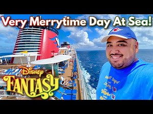 MAX CAPACITY Disney Cruise Day At Sea! Disney Fantasy Very Merrytime Western Caribbean Cruise 2022!