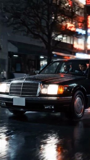 The Mercedes-Benz W124 mafia Car Benz w124 black #w124amg #benz #mercedes