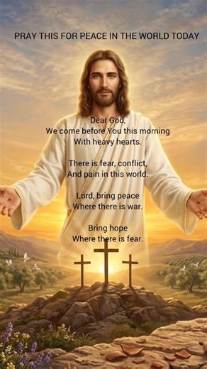 A Morning Prayer For Peace In The World 🌍🙏 #worldpeace #prayerforpeace