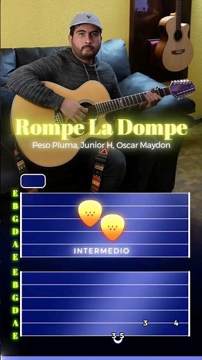 Rompe La Dompe Tutorial Requinto Tabs #regionalmexicano #corridostumbados