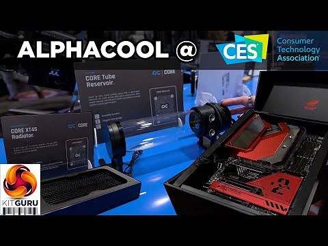 CES 2024: Alphacool - Apex Skeleton, coolers & distro plates