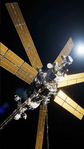 Satellite Deploys Solar Panels in Space | 4K Ultra Realistic Cinematic Scene #nasashorts #nasa