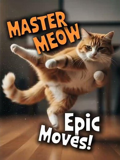 Karate Cat Shows His Deadly Moves! 🥋🐱 | Realistic Action Short