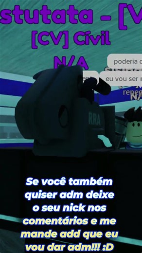 🚨 ADM GRÁTIS PRA INSCRITOS AGORA! #roblox #admgratis #robloxbrasil #gamerbr #ebrp