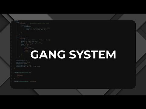 Echo Gang System | Advanced Gang System | FiveM Script