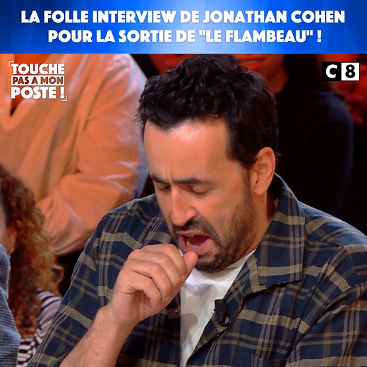 Les chéris, on a reçu Jonathan Cohen sur le plateau pour la sortie du Flambeau, il me fait toujours autant rire 🤣 | Cyril Hanouna