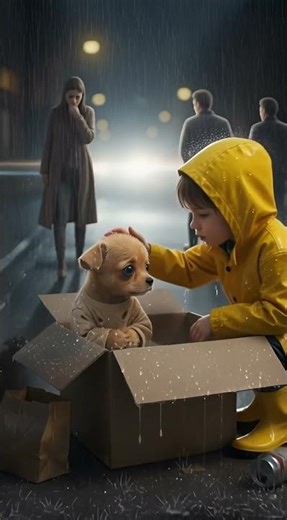 Puppy's Road site the rain