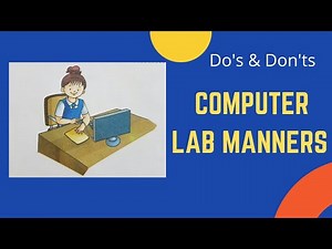 Computer Lab Manner For Kids