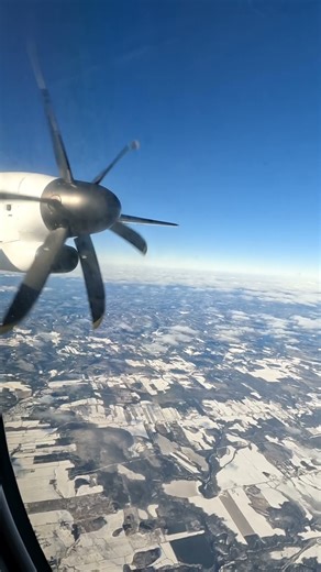 Engine View Air Canada Q400 over Ottawa ON #q400 #aircanada #dash8 #engine #turboprop