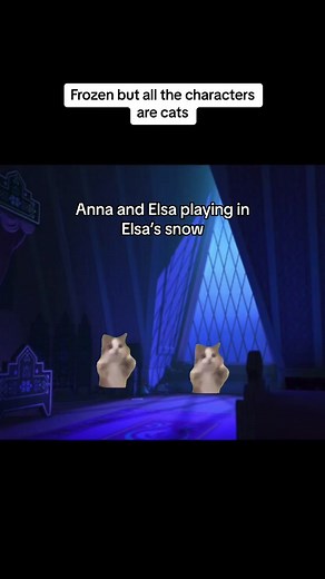 Disney Cats: Elsa Accidentally Freezes Anna!