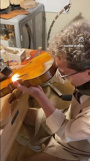 Soundpost fitting in a violin 💫🎻