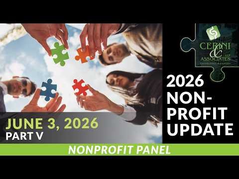 NFP Update 2026 Part V: Nonprofit Panel