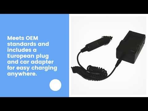 Nikon Coolpix P600 Replacement Battery (2-Pack, 2200mAh) and Charger