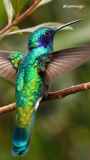 This Blue & Green Bird Looks Unreal 😍🕊️ #shorts