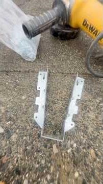 USED A JOIST HANGER TO FIX POOL COPING #swimmingpool #poolrepair #work #shorts