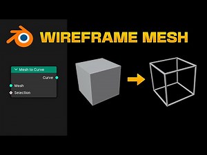Convert any Object to a CURVE with MESH in Blender - Geometry Nodes