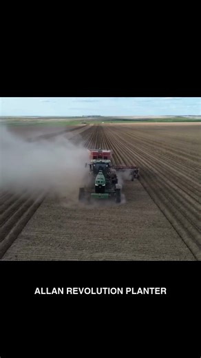 The Allan Revolution Planter is built for true precision planting. With individual row depth control, high-speed singulation and a track system that reduces soil compaction, it delivers accuracy, consistency and efficiency in every field. Variable rate planting and a compact transport width make it ready for any operation. Revolutionize your planting season with equipment built for performance. 🌱 #allanequipment #canada #planter #potatoes #crops #agriculture #planting #farmer #farming #equipmen