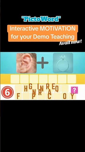 𝗣𝗜𝗖𝗧𝗢𝗪𝗢𝗥𝗗 PPT TEMPLATE for Interactive Motivation for Students #pictoword #teacherdemo #motivation