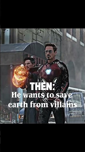 Tony and loki reverse roles villain and hero.