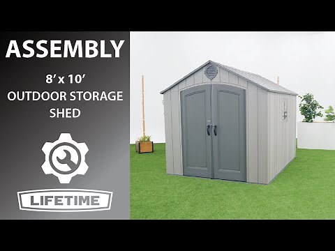 Lifetime 8' x 10' Outdoor Storage Shed | Lifetime Assembly Video