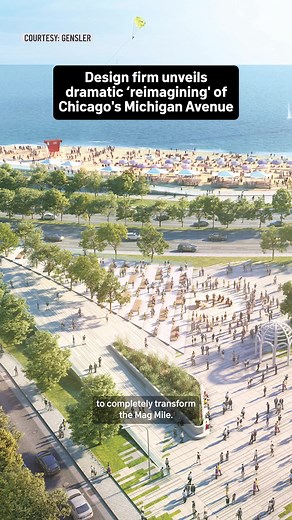 Amid retail closures and pushes to draw more tourists to one of Chicago’s most iconic streets, a design firm has unveiled a dramatic “reimagining” of Michigan Avenue. Designed by real estate developers and Gensler, this plan envisions a more pedestrian-friendly North Michigan Avenue with better access to Chicago’s iconic sites and Oak Street Beach. #chicago #magmile #michiganave