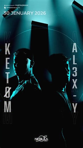 NEBULA ROOM on Instagram: "Due ragazzi, due dj, due AMICI. @al3x.y_ e @ketomtch stanno portando avanti la scena industrial techno in Italia, trasportando il pubblico in un vortice di ritmi brutali e atmosfere oscure e taglienti. Hanno dimostrato sempre di più il loro talento e ora è il momento di far vedere di che pasta sono fatti. Sono tornati. Piú feroci, più crudi.Piu veri che mai 30 gennaio 2026 INGRESSO 10€ con consumazione 𝚃𝚑𝚒𝚜 𝚒𝚜 𝚢𝚘𝚞𝚛 𝚌𝚕𝚞𝚋 🫀 𝙴𝚗𝚓𝚘𝚢 𝚝𝚑𝚎 𝚖𝚞𝚜𝚒𝚌 𝙵�