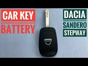 Dacia Sandero Stepway key battery replacement how to change Duster Logan fob Jogger baterie cheie