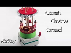 Automata Christmas Reindeer Carousel - Video collaboration with Francesca SugarArt