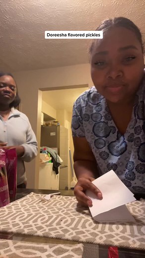 Trying Doreesha flavored pickles. @virgoat_virgoat @doreshaflavadpuurckles #pickles #flavored #doreeshaflavadpuurckles #fyp