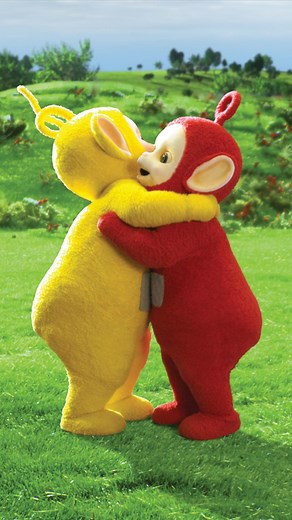 Teletubbies on Instagram: "It’s no secret the Teletubbies love big hugs! Share a hug like Laa-Laa and Po for National Hugging Day. . . . #NationalHuggingDay #Hug #BigHugs #teletubbies #laalaa #po #huggingday #teletubby"