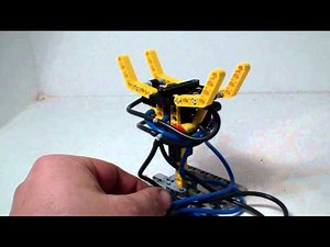 pneumatic lego claw with pneumatic rotation